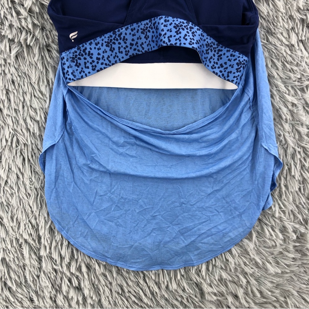 Fabletics Tank Built In Sports Bra Womens Small Razorback Blue - Picture 8 of 10